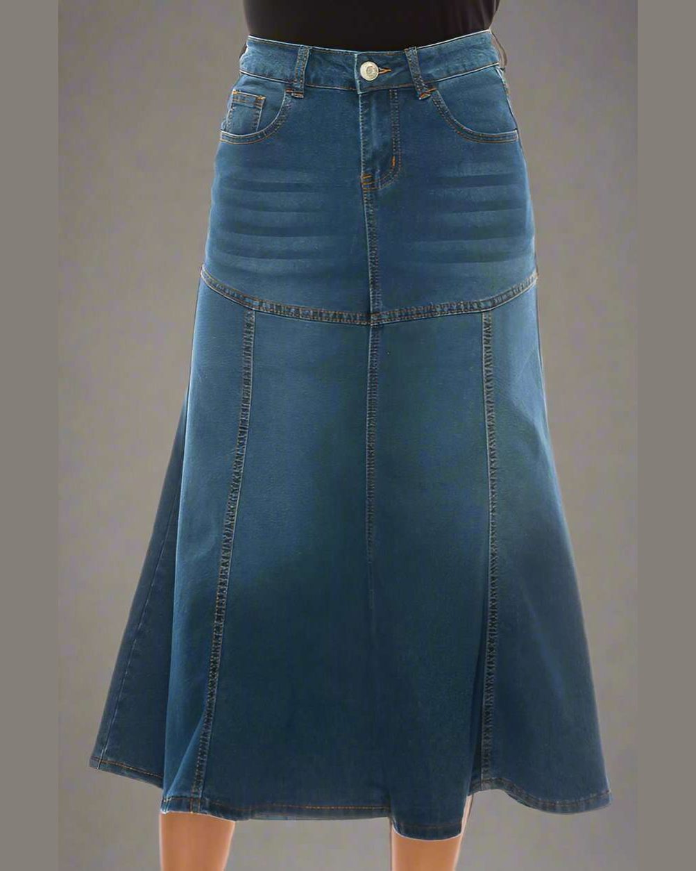 She is Flirty Denim Skirt