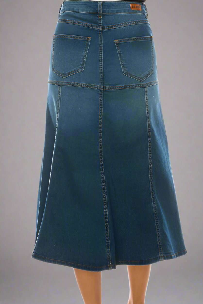 She is Flirty Denim Skirt