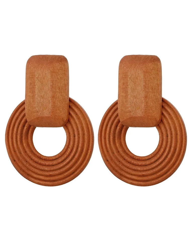 Wood Stained Earrings