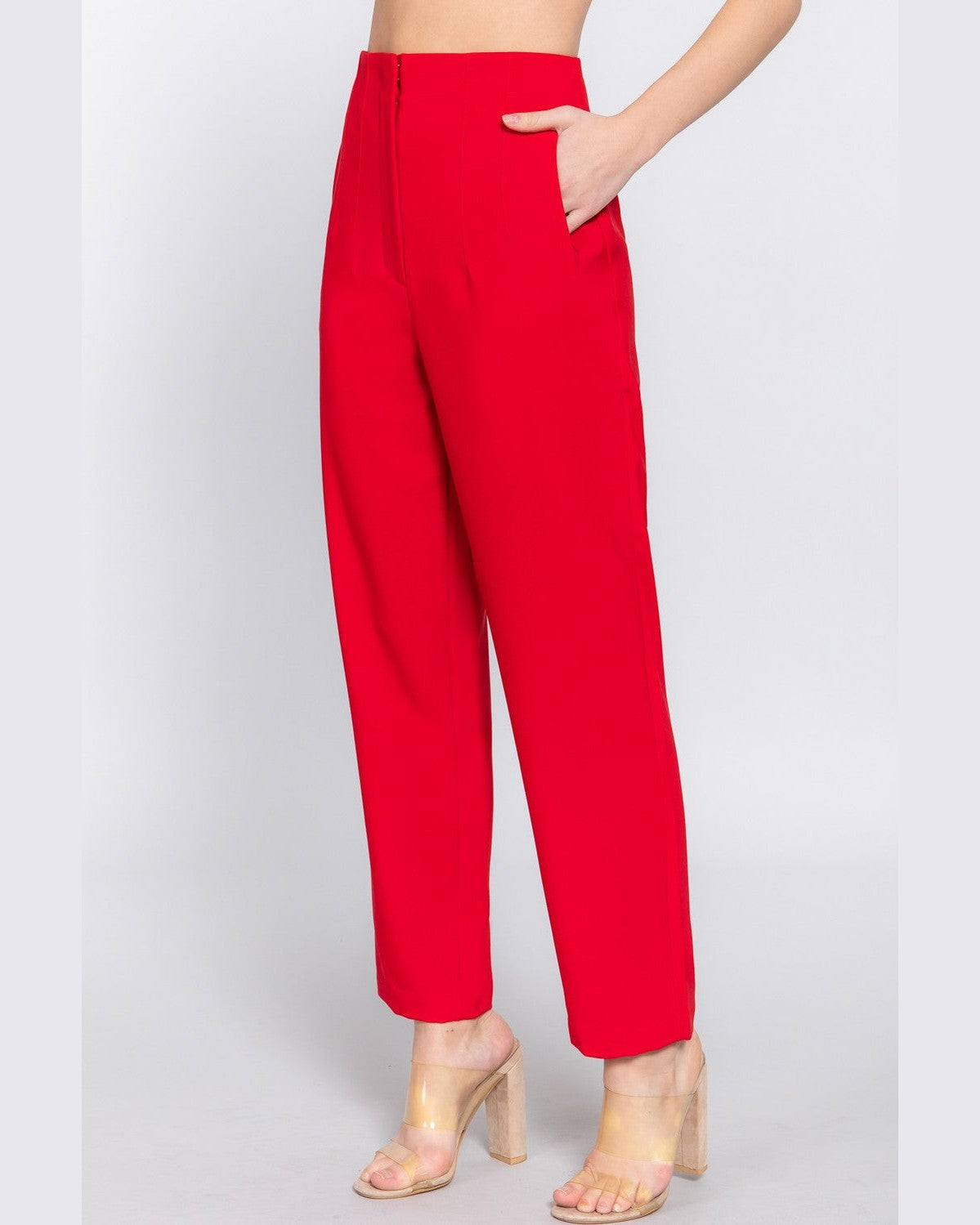 High Waist Barrel Trouser