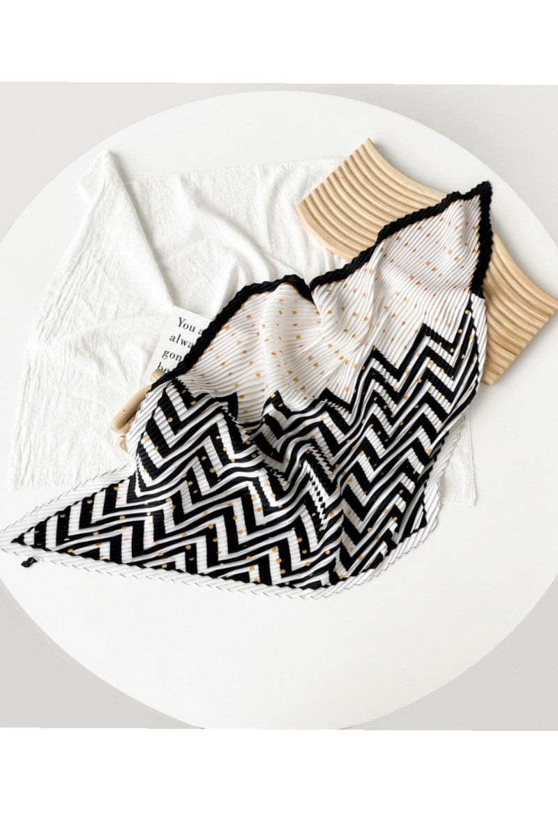 Pleated Scarf Collar