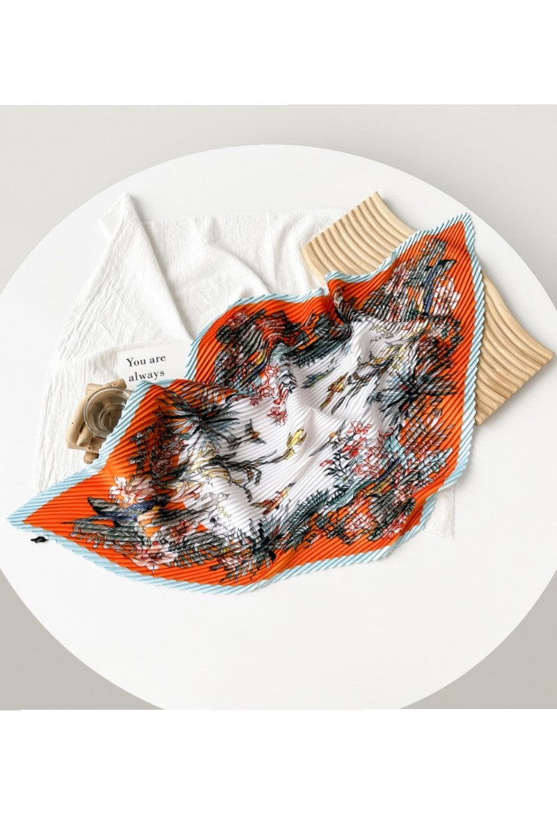 Pleated Scarf Collar