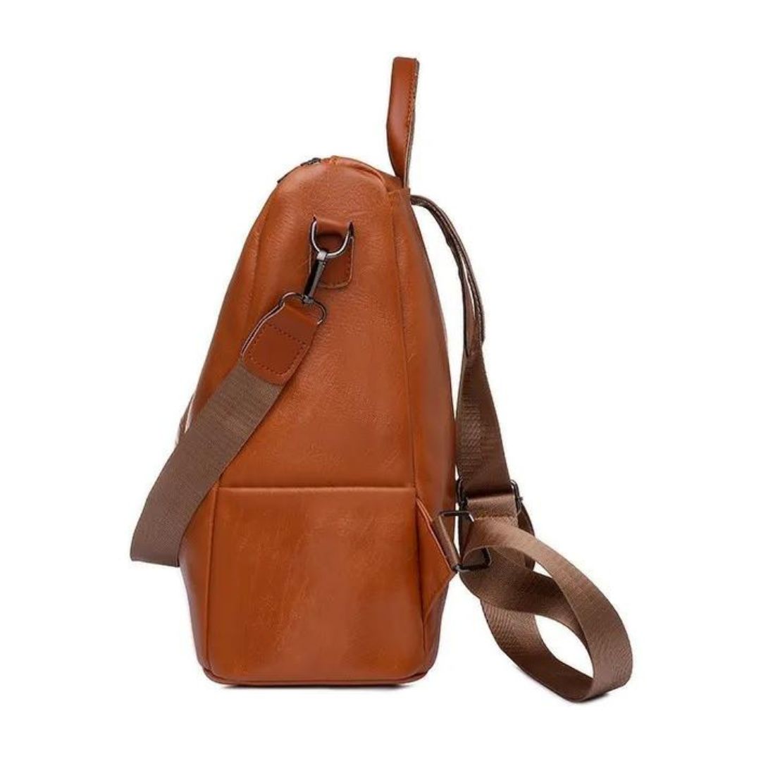 Vegan Leather Convertible Backpack
