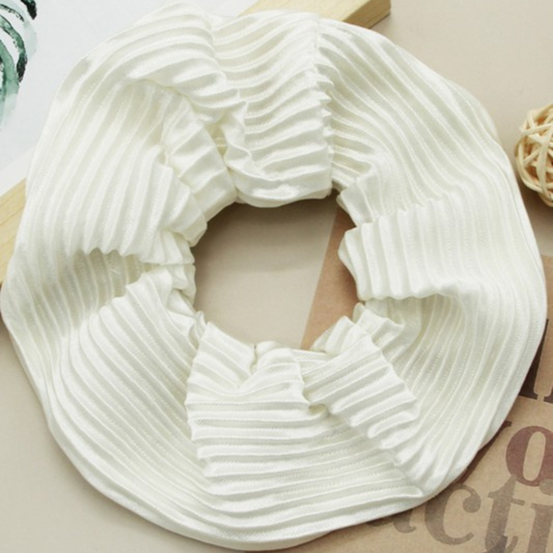 Ribbed Satin Scrunchie