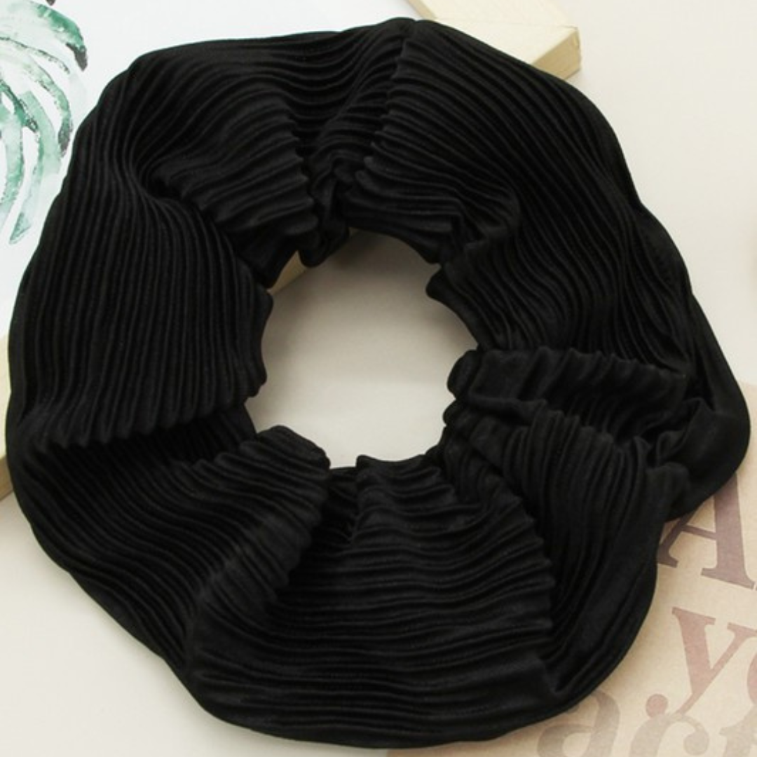 Ribbed Satin Scrunchie