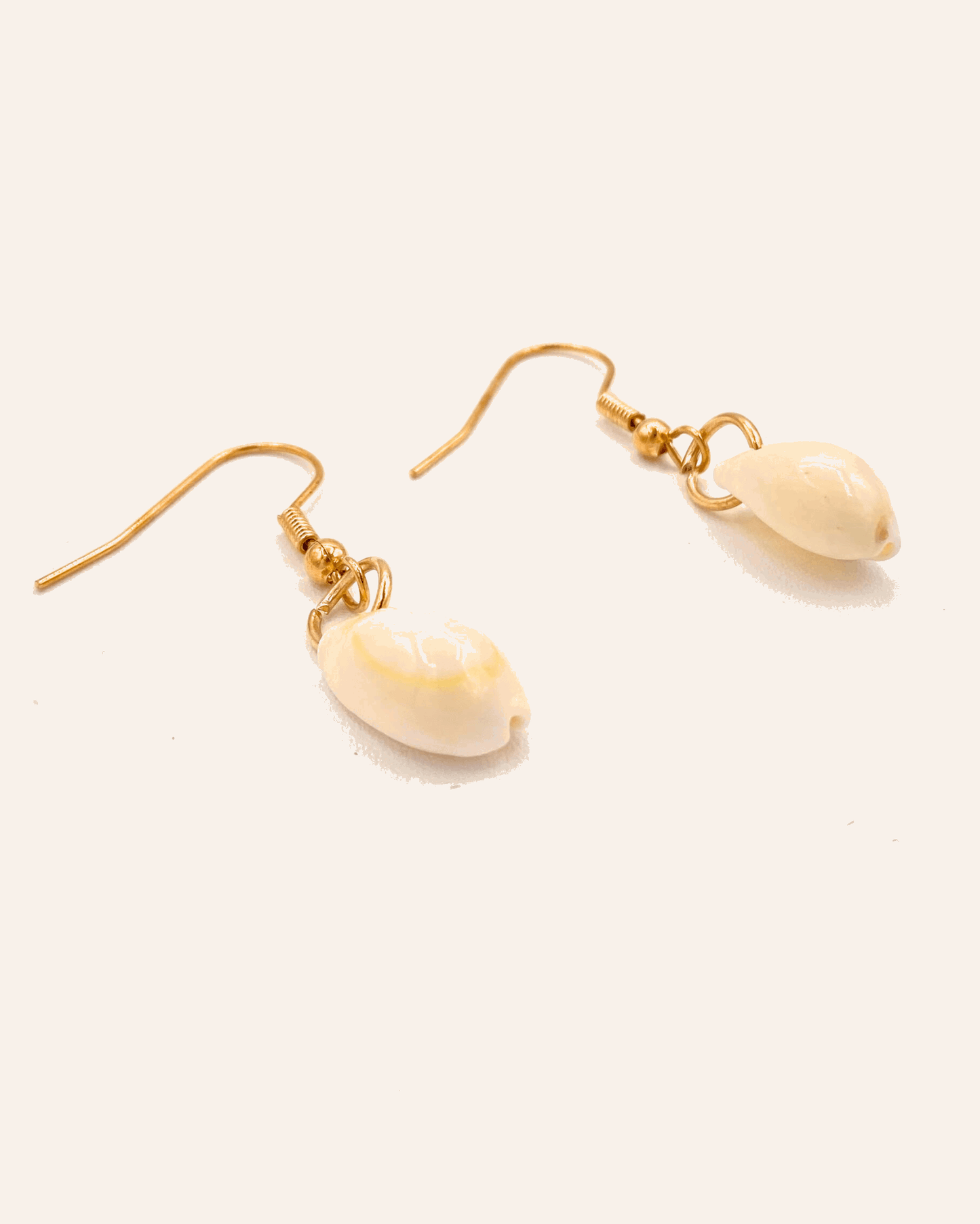 Coffee Bean Style Shell Earring
