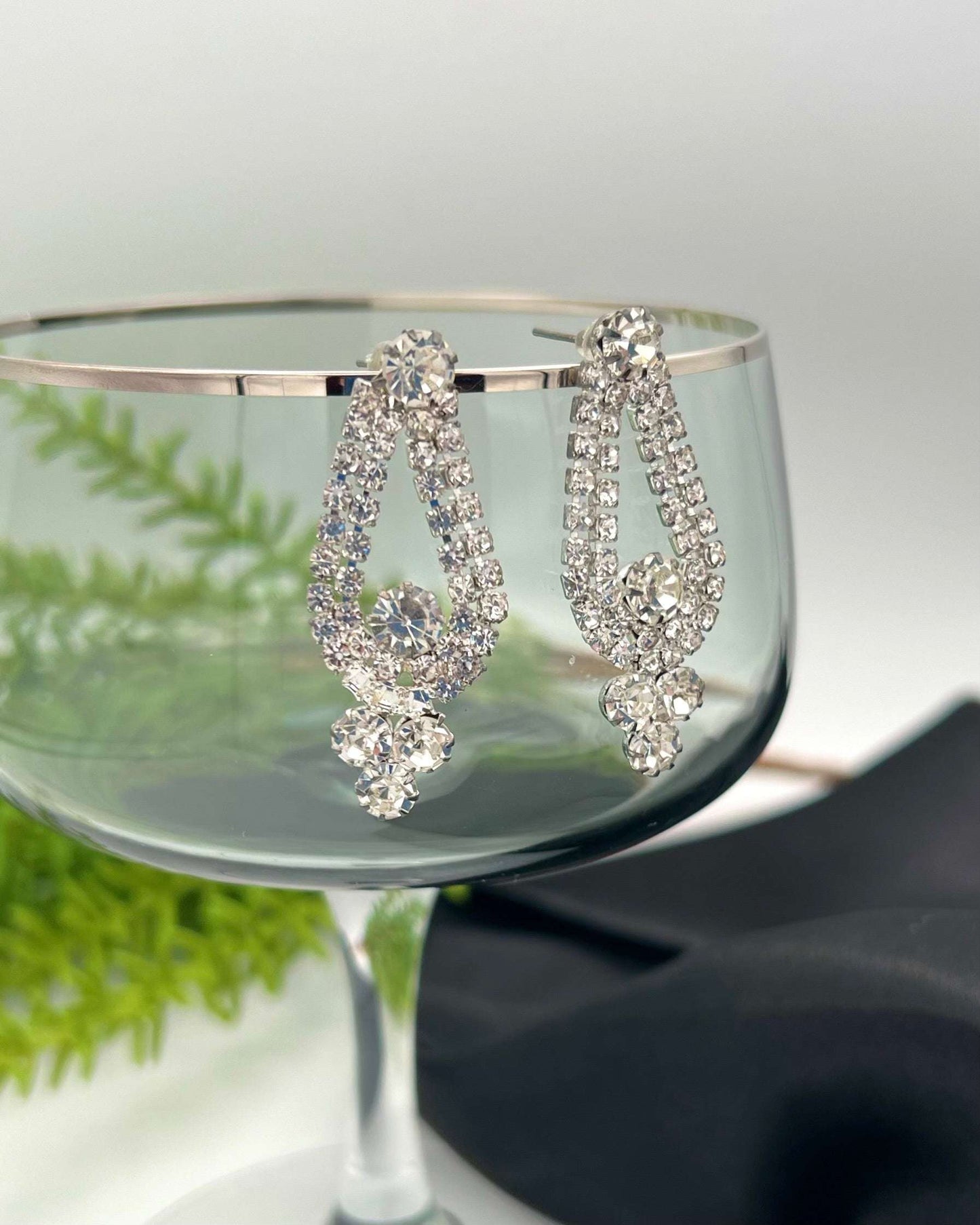 Drop Crystal Earrings