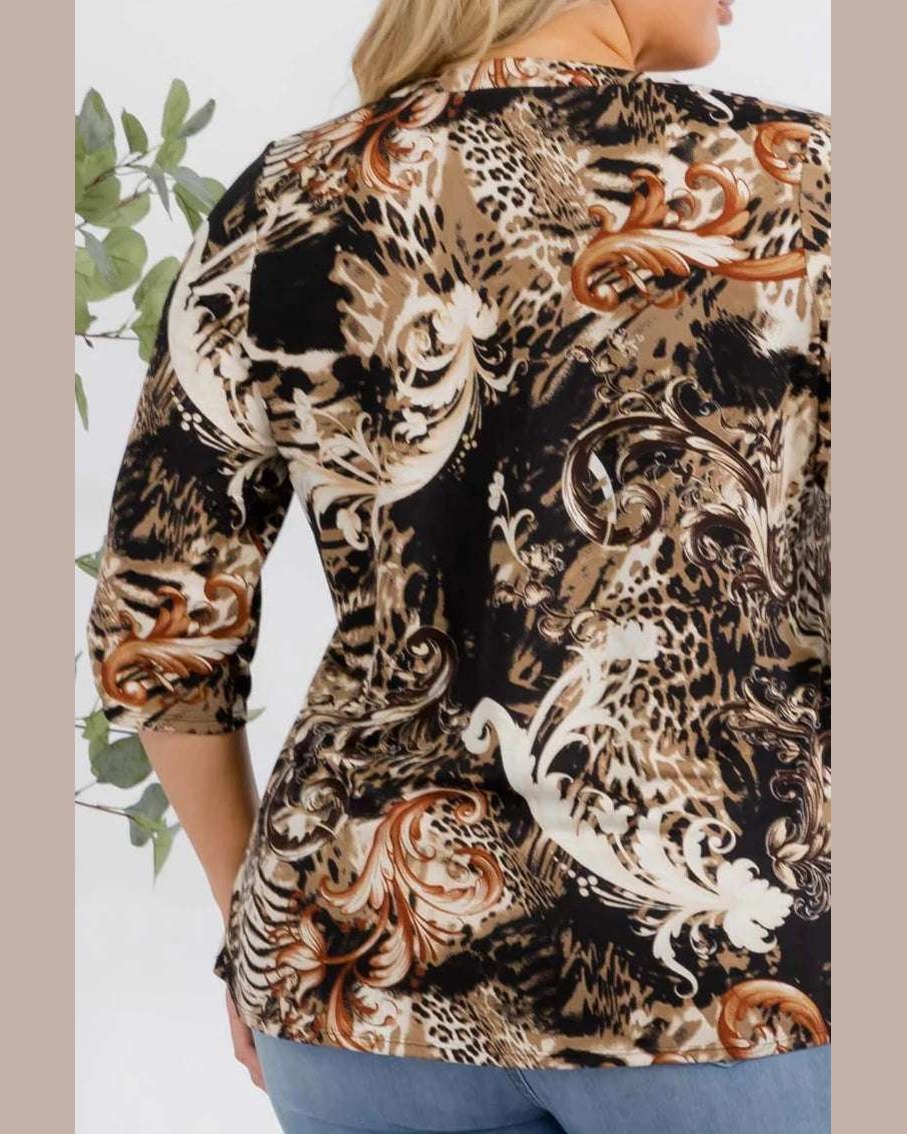 Wild One Zipper Blouse