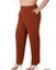 Plus Size Elastic Waist Taper Leg Trouser