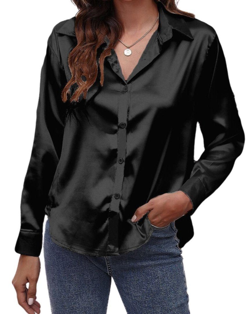 Satin Button Up