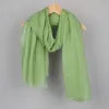 Linen and Cotton Blend Gauze Scarf