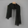 Linen and Cotton Blend Gauze Scarf