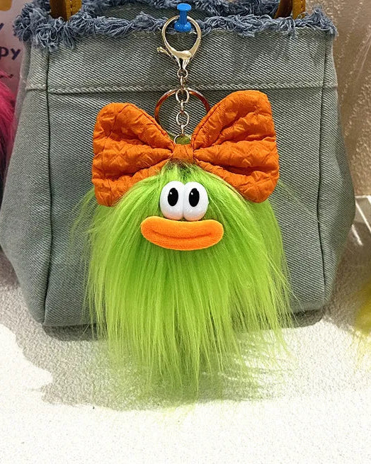Wild Hair Bow Doll Keychain