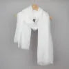 Linen and Cotton Blend Gauze Scarf