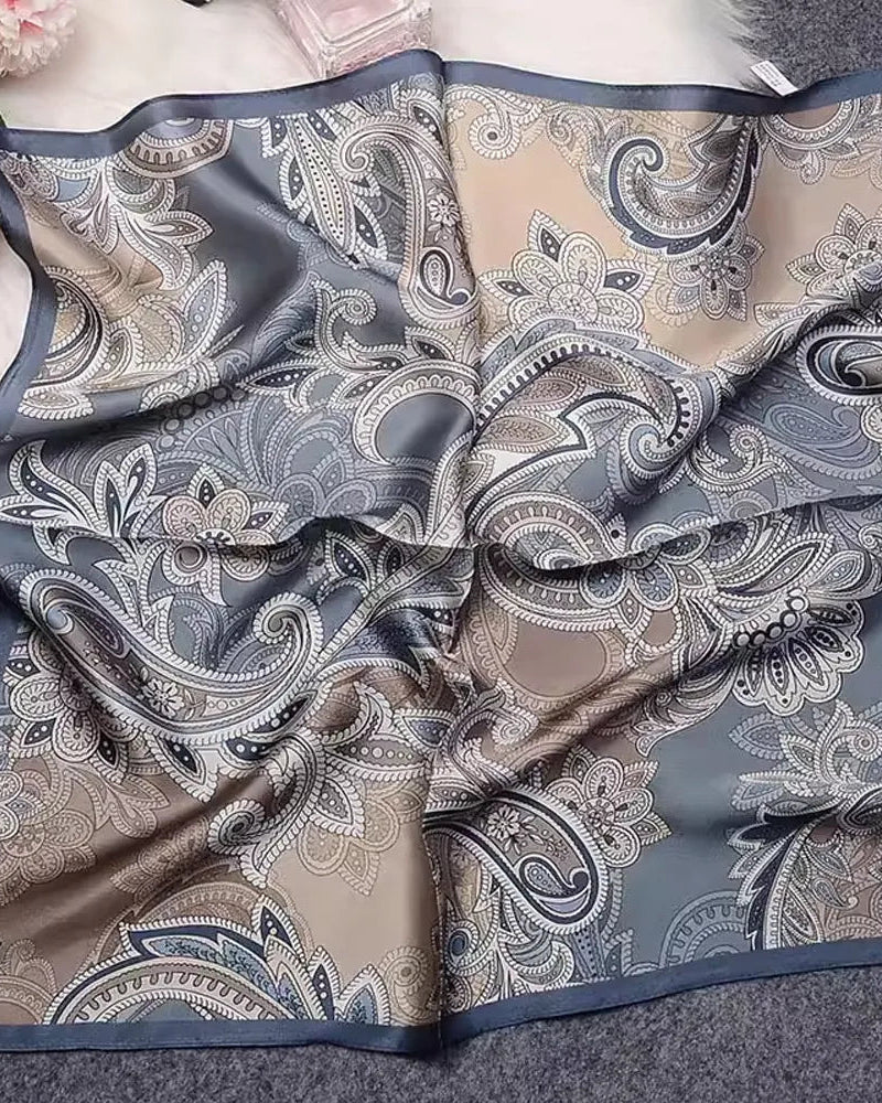 Polished Paisley Square Scarf