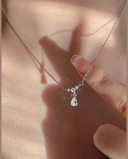 Drop Cubic Zirconia Necklace