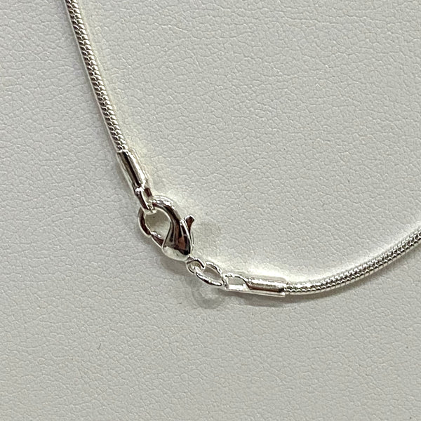 16” Silver Plate Snake Chain Necklace