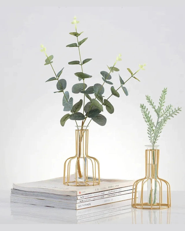 Gold Hydroponic Vase