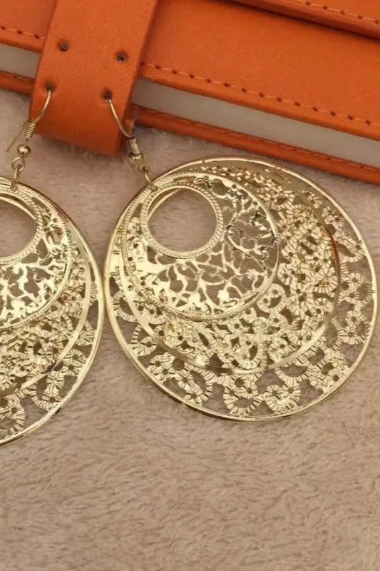 Filigree Round Earrings