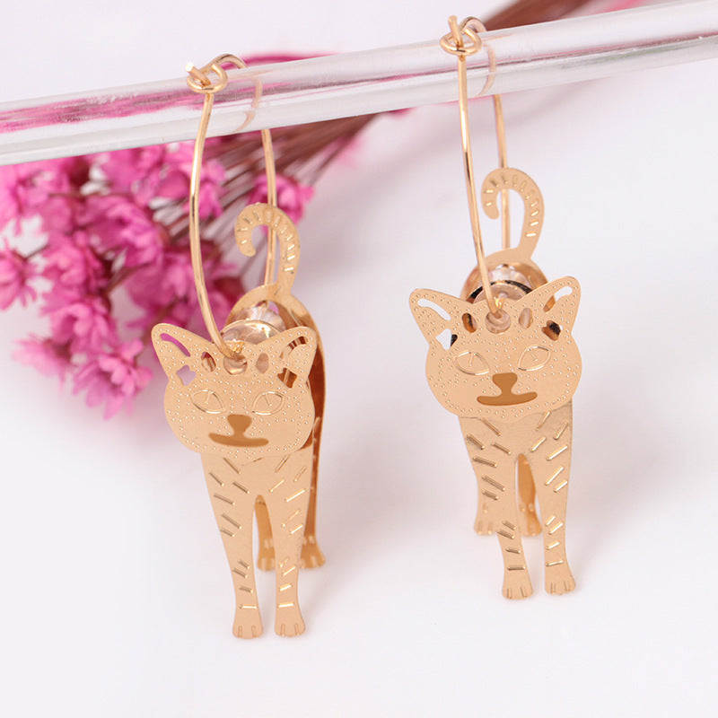 3D Cat Earrings