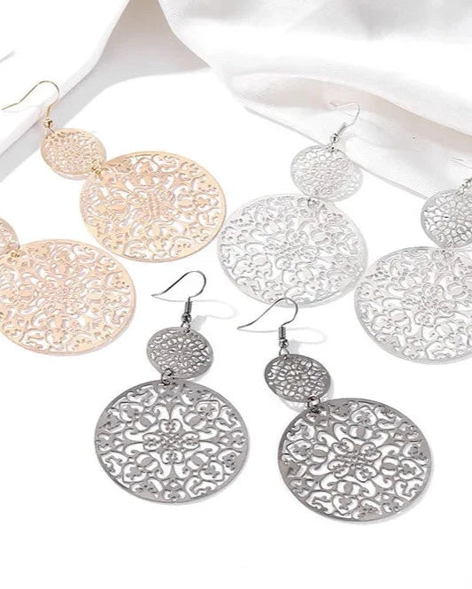 Double Drop Filigree Earrings