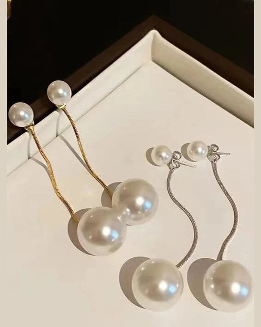 Pearl and Chain Earring