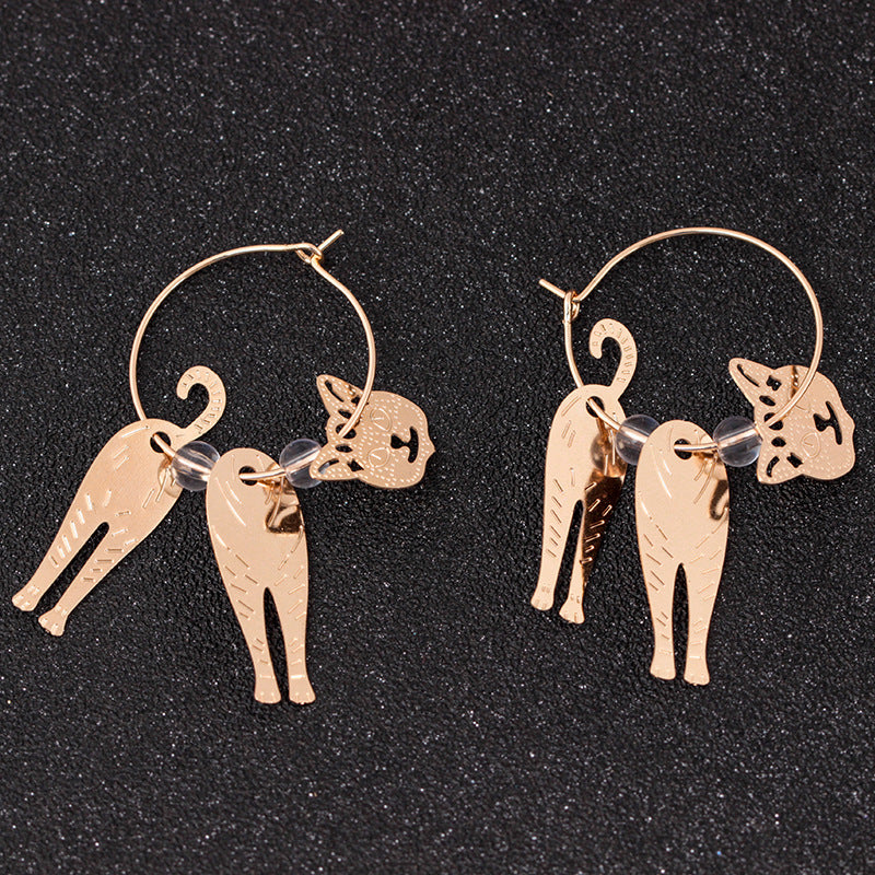 3D Cat Earrings