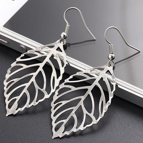 Filigree Leaf Earrings