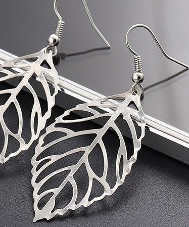 Filigree Leaf Earrings