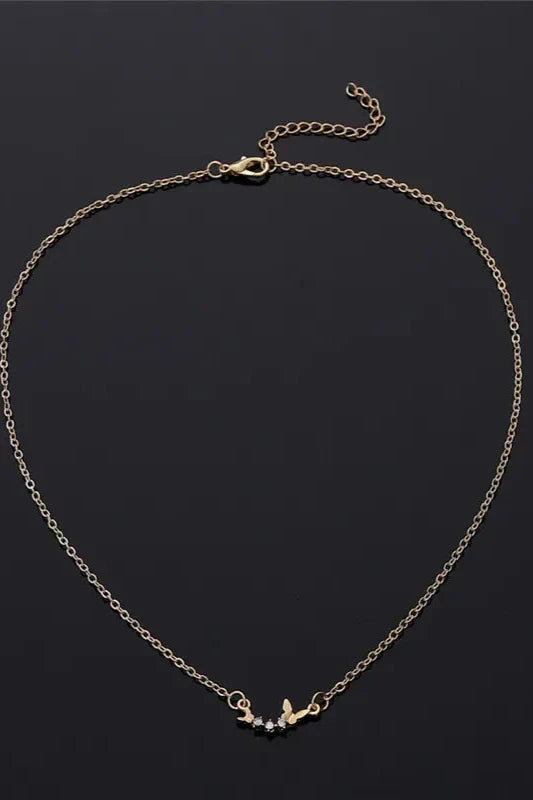Double Butterfly Necklace