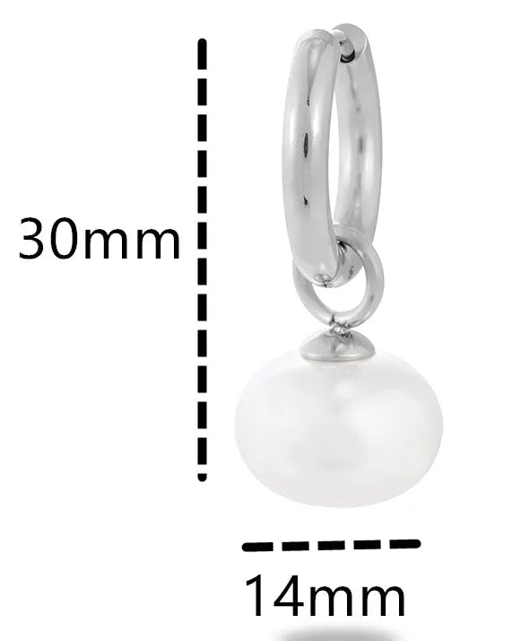 Redefined Radiance Pearl Drop Hoops