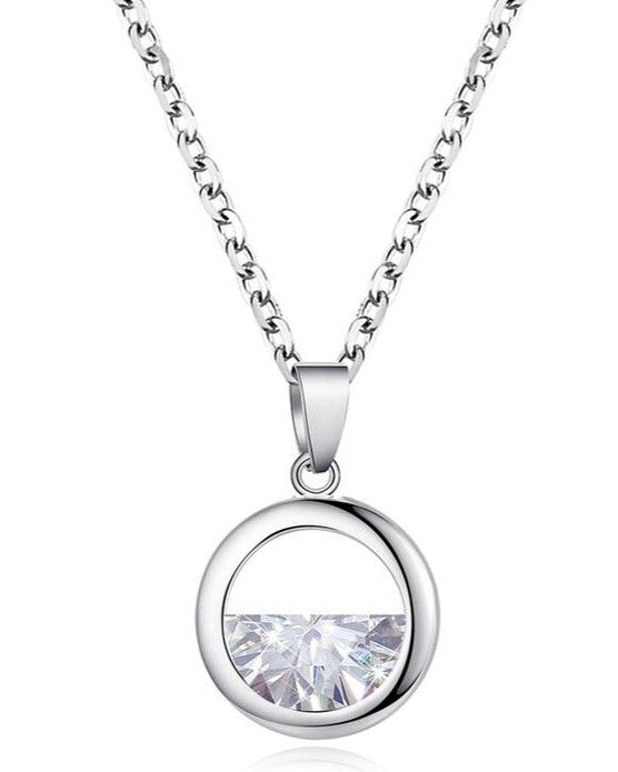 Zirconia Filled Pendant Necklace