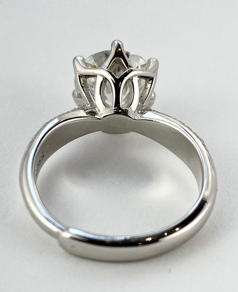 1ct, 2ct or 3 ct. Cathedral Style Ring