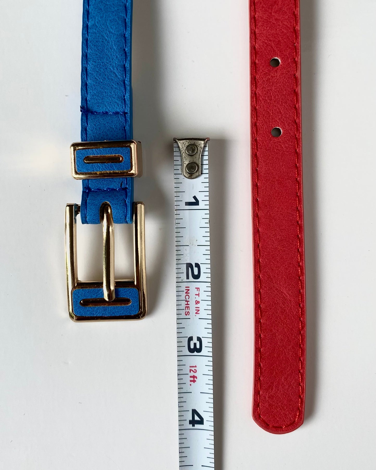Skinny Gold Buckle Belt