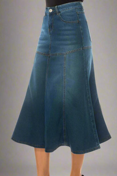 She is Flirty Denim Skirt