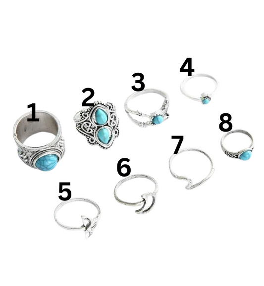 Turquoise Ring Collection