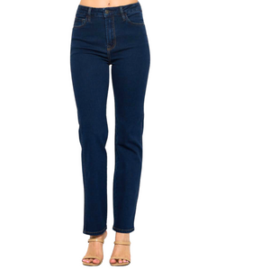 High Rise Classic Straight Fit Jeans