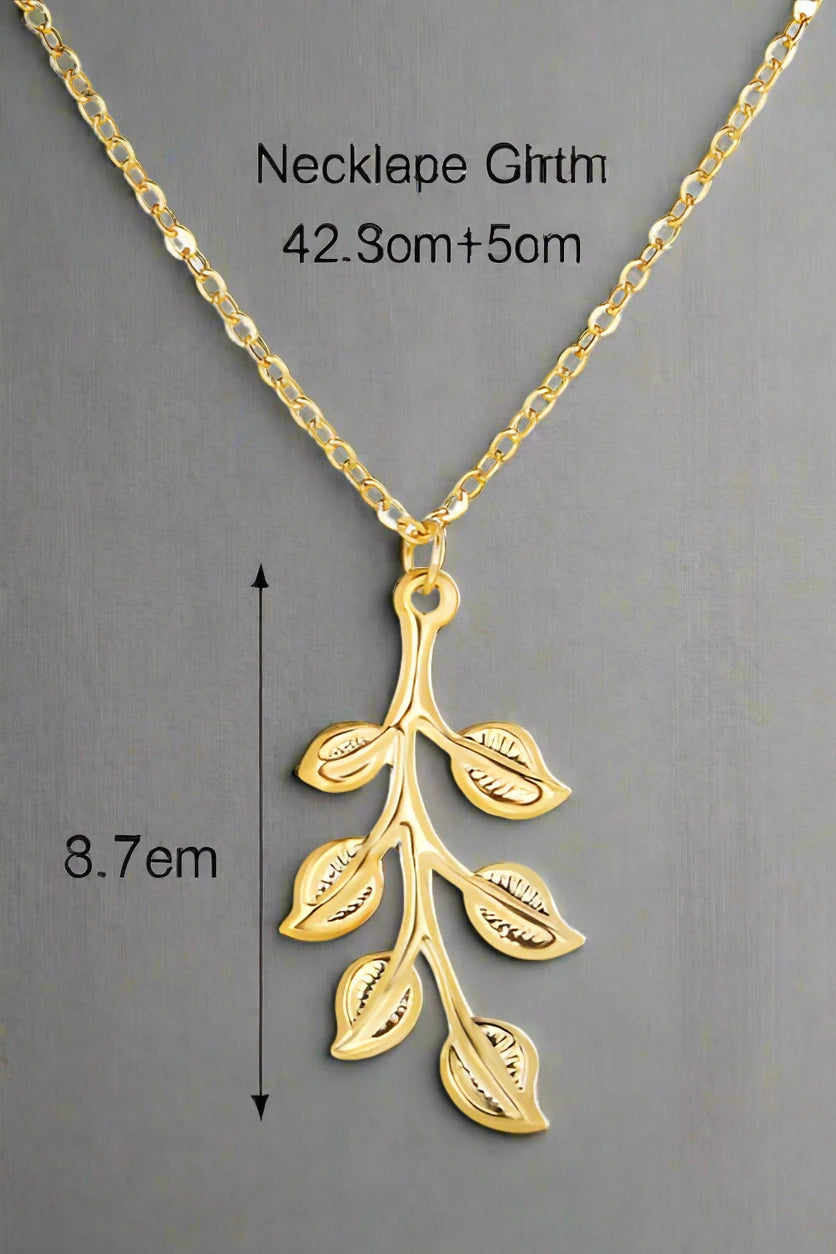 Leaf Pendant Necklace