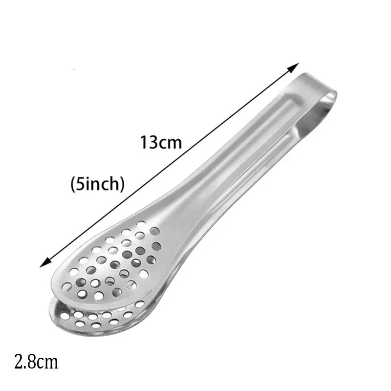 Metallic skimmer with dimensions labeled on a white background