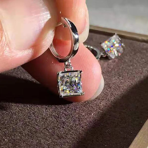 Square Crystal Earrings