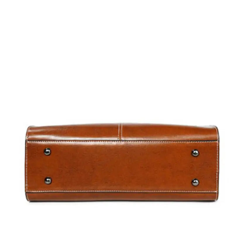 Classic Genuine Leather Tote Bag