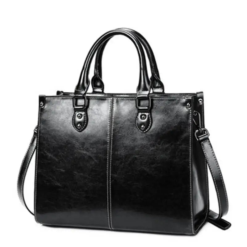 Classic Genuine Leather Tote Bag