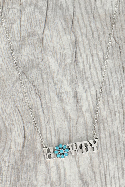 Howdy Bar Necklace
