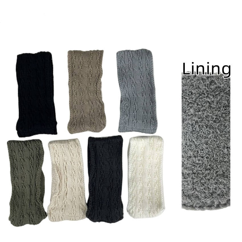 Cozy Cable Knit Sherpa Headband