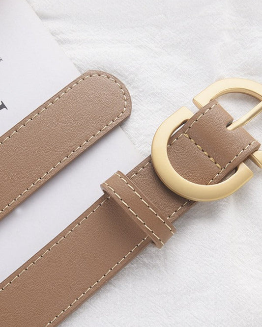 Gold Buckle Jean Belt