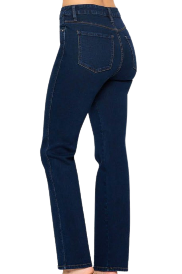 High Rise Classic Straight Fit Jeans