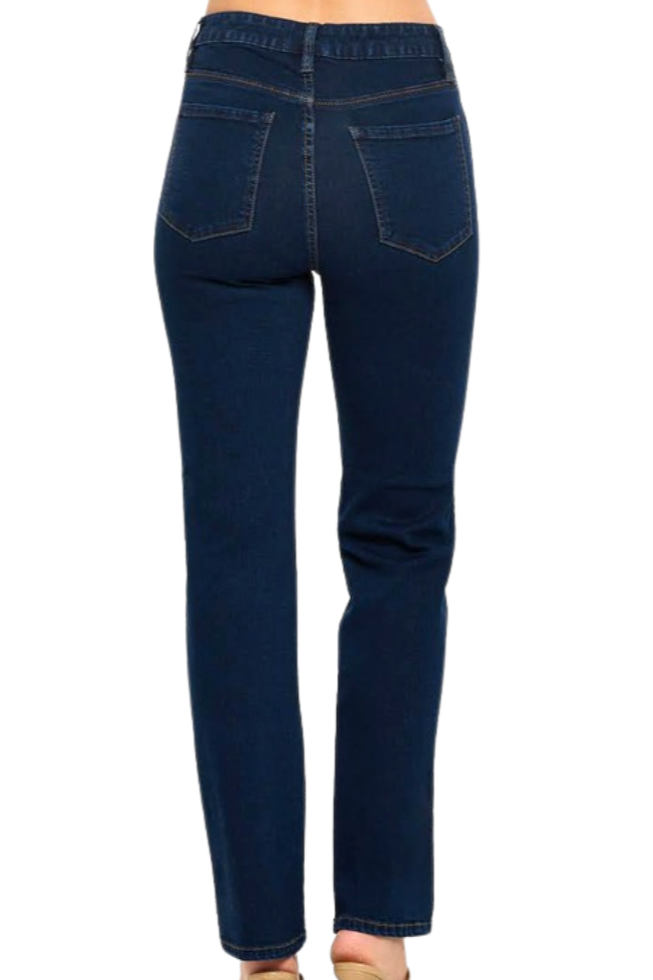 High Rise Classic Straight Fit Jeans