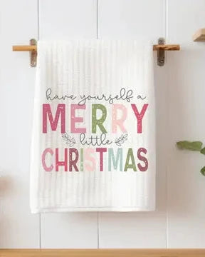 Holiday Waffle Kitchen Towel