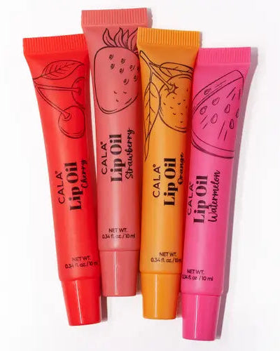 CALA Lip Smoothies Lip Oil Gift Set | 4 Fruity Flavors