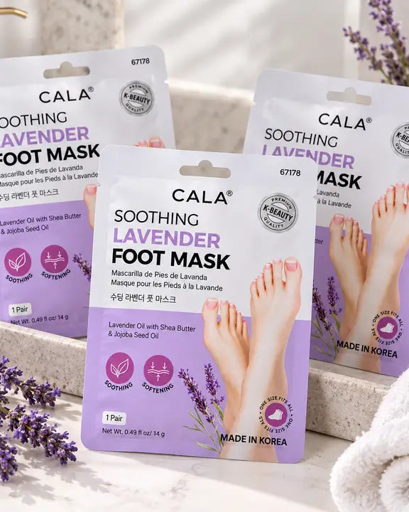 CALA Soothing Lavender Foot Mask | Moisturizing Foot Booties